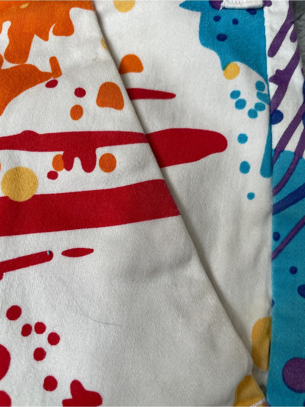 Men's Multicolor Paint golf shorts - Picture 3 of 6